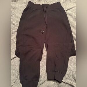 Lululemon Scuba High Rise Black Joggers Sweatpants - full length